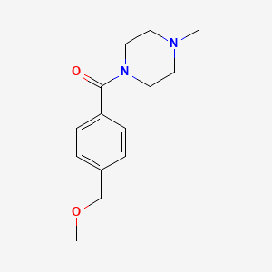 molecular formula C14H20N2O2 B7475292 [4-(Methoxymethyl)phenyl]-(4-methylpiperazin-1-yl)methanone 