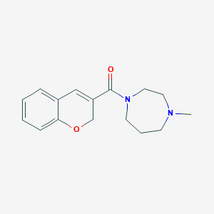 molecular formula C16H20N2O2 B7475323 2H-chromen-3-yl-(4-methyl-1,4-diazepan-1-yl)methanone 