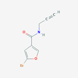 molecular formula C8H6BrNO2 B7475344 5-bromo-N-prop-2-ynylfuran-3-carboxamide 