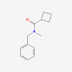 molecular formula C13H17NO B7475357 N-benzyl-N-methylcyclobutanecarboxamide 