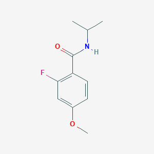 molecular formula C11H14FNO2 B7475392 2-fluoro-4-methoxy-N-propan-2-ylbenzamide 