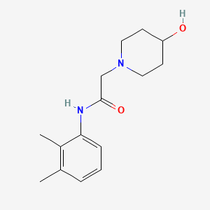 molecular formula C15H22N2O2 B7475447 N-(2,3-dimethylphenyl)-2-(4-hydroxypiperidin-1-yl)acetamide 