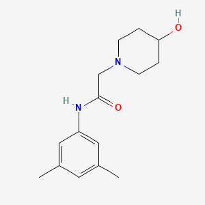 molecular formula C15H22N2O2 B7475486 N-(3,5-dimethylphenyl)-2-(4-hydroxypiperidin-1-yl)acetamide 