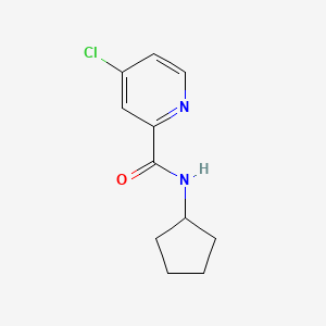 molecular formula C11H13ClN2O B7475494 4-氯-N-环戊基吡啶-2-甲酰胺 