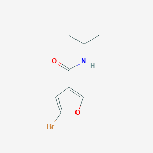 molecular formula C8H10BrNO2 B7475513 5-bromo-N-propan-2-ylfuran-3-carboxamide 