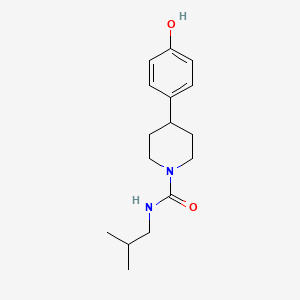 molecular formula C16H24N2O2 B7475530 4-(4-hydroxyphenyl)-N-(2-methylpropyl)piperidine-1-carboxamide 