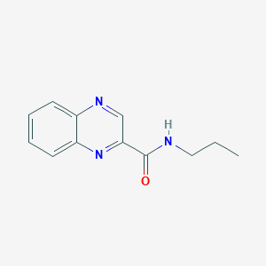 molecular formula C12H13N3O B7475594 N-丙基喹喔啉-2-甲酰胺 