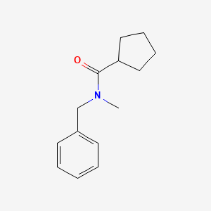 molecular formula C14H19NO B7475600 N-苄基-N-甲基环戊烷甲酰胺 