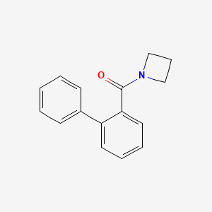 molecular formula C16H15NO B7475610 Azetidin-1-yl-(2-phenylphenyl)methanone 