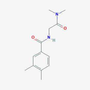 molecular formula C13H18N2O2 B7475629 N-[2-(dimethylamino)-2-oxoethyl]-3,4-dimethylbenzamide 
