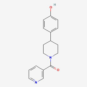 molecular formula C17H18N2O2 B7475755 [4-(4-Hydroxyphenyl)piperidin-1-yl]-pyridin-3-ylmethanone 