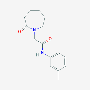 molecular formula C15H20N2O2 B7475761 N-(3-methylphenyl)-2-(2-oxoazepan-1-yl)acetamide 