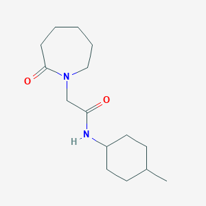 molecular formula C15H26N2O2 B7475766 N-(4-methylcyclohexyl)-2-(2-oxoazepan-1-yl)acetamide 