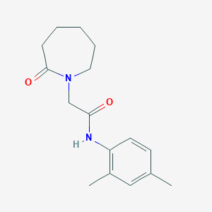 molecular formula C16H22N2O2 B7475772 N-(2,4-dimethylphenyl)-2-(2-oxoazepan-1-yl)acetamide 