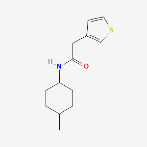 molecular formula C13H19NOS B7475806 N-(4-methylcyclohexyl)-2-thiophen-3-ylacetamide 
