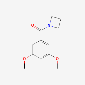 molecular formula C12H15NO3 B7475817 Azetidin-1-yl-(3,5-dimethoxyphenyl)methanone 