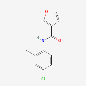 molecular formula C12H10ClNO2 B7475826 N-(4-chloro-2-methylphenyl)furan-3-carboxamide 