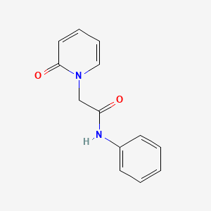 molecular formula C13H12N2O2 B7475836 2-(2-oxopyridin-1-yl)-N-phenylacetamide 