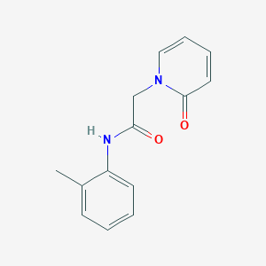 molecular formula C14H14N2O2 B7475838 N-(2-methylphenyl)-2-(2-oxopyridin-1-yl)acetamide 