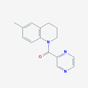 molecular formula C15H15N3O B7475839 (6-methyl-3,4-dihydro-2H-quinolin-1-yl)-pyrazin-2-ylmethanone 