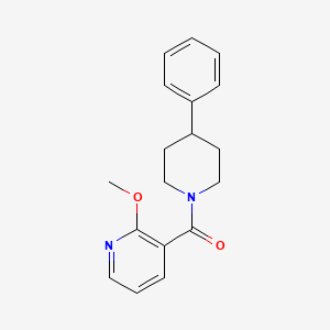molecular formula C18H20N2O2 B7475851 (2-Methoxypyridin-3-yl)-(4-phenylpiperidin-1-yl)methanone 