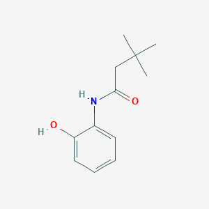 molecular formula C12H17NO2 B7475878 N-(2-hydroxyphenyl)-3,3-dimethylbutanamide 