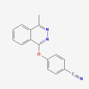molecular formula C16H11N3O B7475888 4-(4-Methylphthalazin-1-yl)oxybenzonitrile 