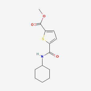molecular formula C13H17NO3S B7475891 Methyl 5-(cyclohexylcarbamoyl)thiophene-2-carboxylate 