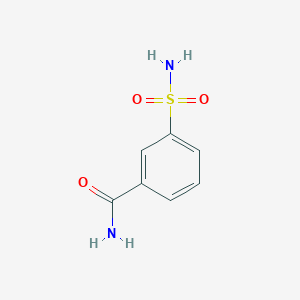 molecular formula C7H8N2O3S B074759 3-磺酰胺基苯甲酰胺 CAS No. 1576-42-7