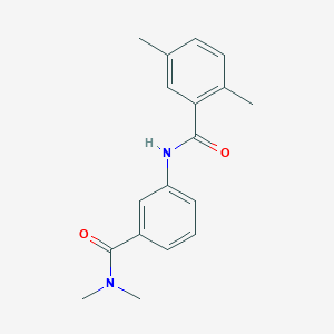 molecular formula C18H20N2O2 B7475937 N-[3-(dimethylcarbamoyl)phenyl]-2,5-dimethylbenzamide 