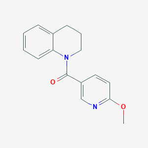 molecular formula C16H16N2O2 B7475938 3,4-dihydro-2H-quinolin-1-yl-(6-methoxypyridin-3-yl)methanone 