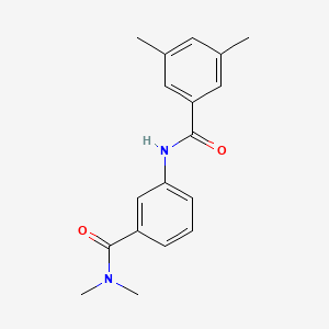 molecular formula C18H20N2O2 B7475954 N-[3-(dimethylcarbamoyl)phenyl]-3,5-dimethylbenzamide 