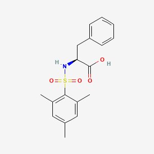 molecular formula C18H21NO4S B7475977 (2S)-3-phenyl-2-[(2,4,6-trimethylphenyl)sulfonylamino]propanoic acid 