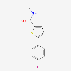 molecular formula C13H12FNOS B7475980 5-(4-fluorophenyl)-N,N-dimethylthiophene-2-carboxamide 