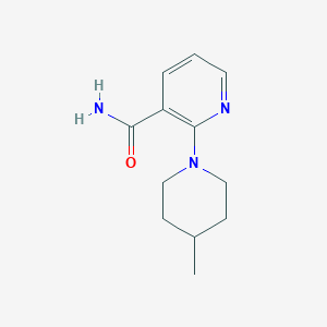 molecular formula C12H17N3O B7476061 2-(4-Methylpiperidino)nicotinamide 