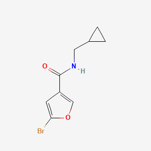 molecular formula C9H10BrNO2 B7476066 5-bromo-N-(cyclopropylmethyl)furan-3-carboxamide 