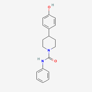 molecular formula C18H20N2O2 B7476067 4-(4-hydroxyphenyl)-N-phenylpiperidine-1-carboxamide 