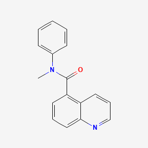 molecular formula C17H14N2O B7476093 N-methyl-N-phenylquinoline-5-carboxamide 