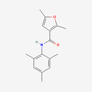 molecular formula C16H19NO2 B7476164 2,5-dimethyl-N-(2,4,6-trimethylphenyl)furan-3-carboxamide 