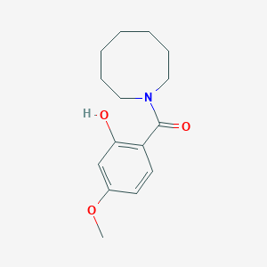 molecular formula C15H21NO3 B7476185 Azocan-1-yl-(2-hydroxy-4-methoxyphenyl)methanone 