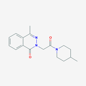 molecular formula C17H21N3O2 B7476242 4-Methyl-2-[2-(4-methylpiperidin-1-yl)-2-oxoethyl]phthalazin-1-one 