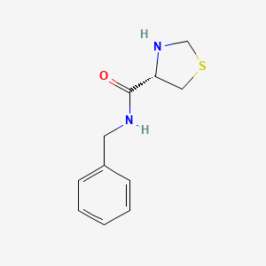 molecular formula C11H14N2OS B7476244 (4S)-N-benzyl-1,3-thiazolidine-4-carboxamide 