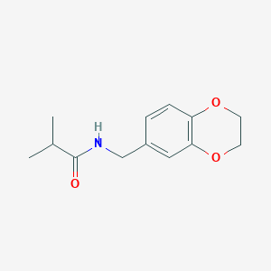 molecular formula C13H17NO3 B7476267 N-(2,3-dihydro-1,4-benzodioxin-6-ylmethyl)-2-methylpropanamide 