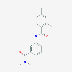 molecular formula C18H20N2O2 B7476280 N-[3-(dimethylcarbamoyl)phenyl]-2,4-dimethylbenzamide 