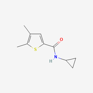 molecular formula C10H13NOS B7476307 N-cyclopropyl-4,5-dimethylthiophene-2-carboxamide 