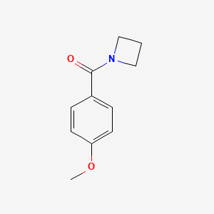 molecular formula C11H13NO2 B7476313 Azetidin-1-yl-(4-methoxyphenyl)methanone 
