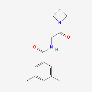 molecular formula C14H18N2O2 B7476329 N-[2-(azetidin-1-yl)-2-oxoethyl]-3,5-dimethylbenzamide 