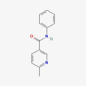 molecular formula C13H12N2O B7476339 6-methyl-N-phenylpyridine-3-carboxamide 