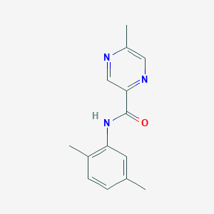 molecular formula C14H15N3O B7476397 N-(2,5-dimethylphenyl)-5-methylpyrazine-2-carboxamide 