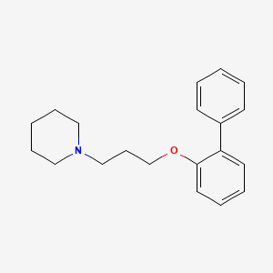 molecular formula C20H25NO B7476582 1-[3-(2-Phenylphenoxy)propyl]piperidine 
